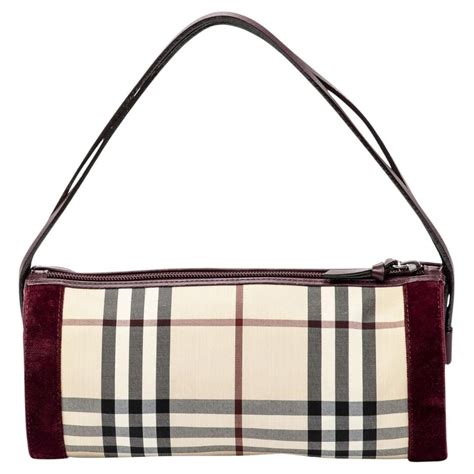 bauletto burberry rosso beije|Borse Burberry .